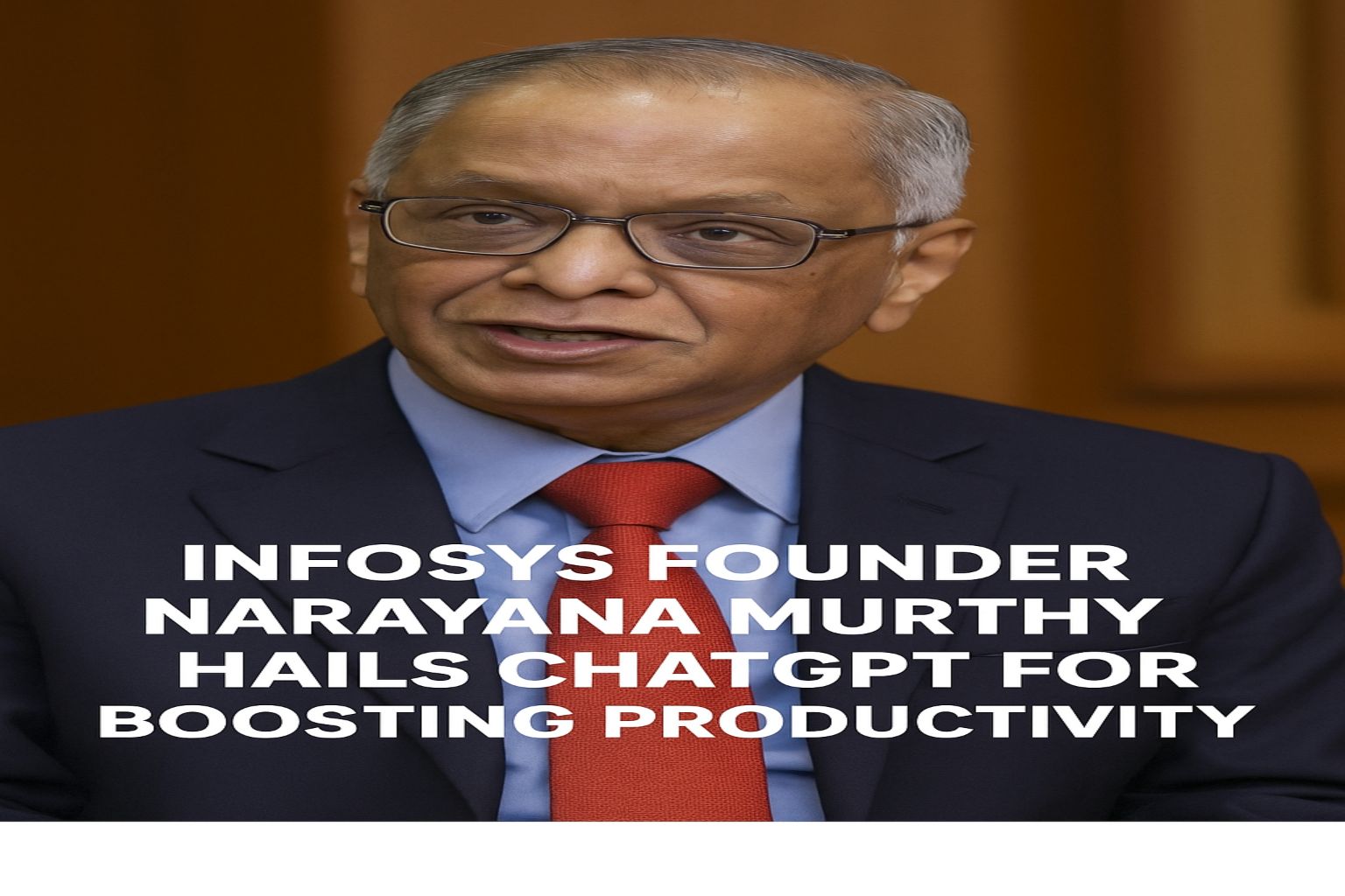 Narayana Murthy speaking at a tech forum