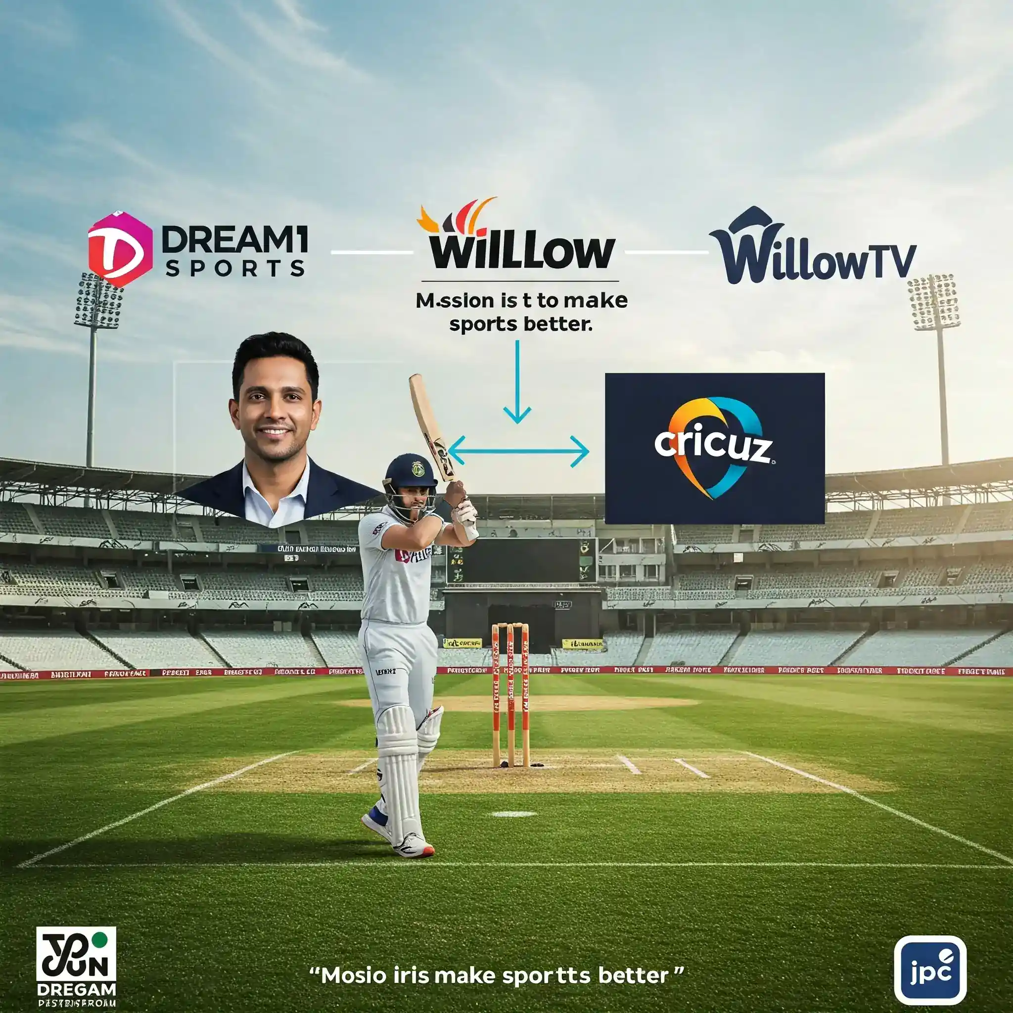 Cricket fans watching a live match on digital devices