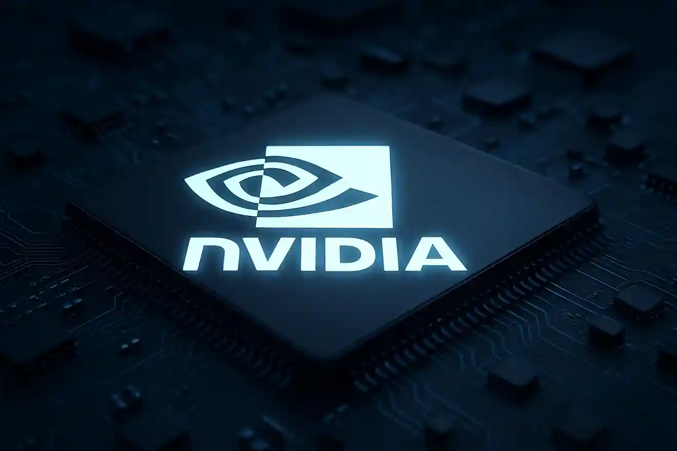 NVIDIA logo with financial charts showing heavy dependency on two customers.