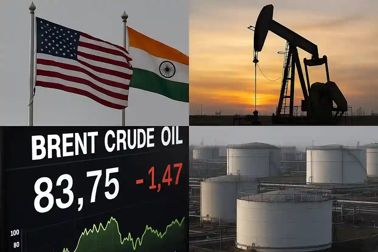 A stylized map showing oil pipelines and trade routes connecting India, Russia, and the Middle East, symbolizing a shift away from traditional Western-dominated routes.